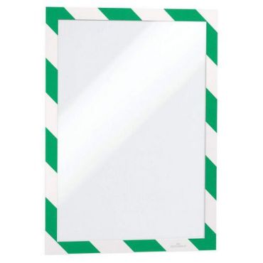 Durable - Duraframe itseliimautuva security a4 vihreä/valkoinen