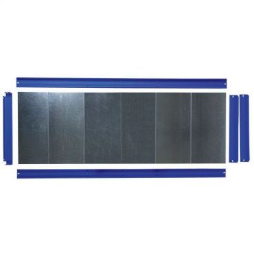 Manutan expert - Ylimääräinen sileä sininen rapid 2 -epoksimetallihylly 915 x 455