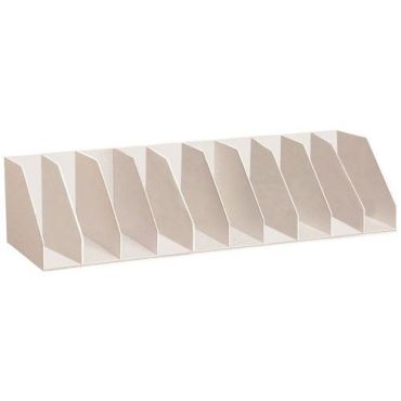 Paperflow - Järjestäjä: 9 kiinteää osiota p= 80 cm harmaa