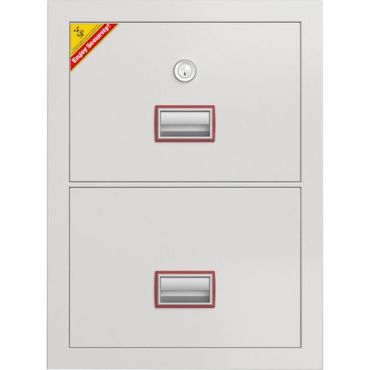 Robur Safe - Paloluokiteltu pystyskaappi 2-120 - 82.4x57x70 cm - 120 min palosuojaus - avainlukko