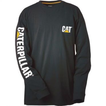 Caterpillar - T-paita pitkähihainen l musta