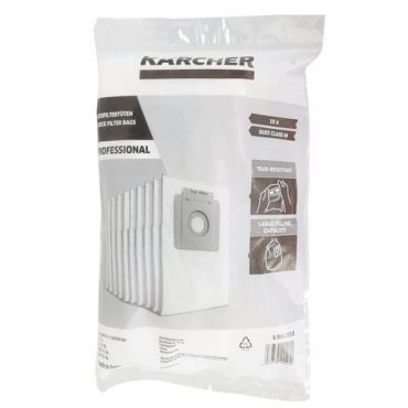 Karcher - Paperipölypussit T7/1 Pro -imurille - 10 kpl pakkaus - 7 L tilavuus - Kuitua