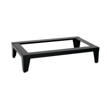 Matalat jalat kaapeille Berlin Copenhagen Madrid - 3 kaappia - Teräs 900x550x145 mm Harmaa/musta