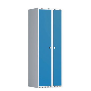Pukukaappi Modulo - Teräskaappi vaaleansininen/harmaa - 1752x500x550mm - Salpa riippulukolle