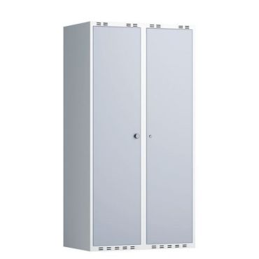 Pukukaappi Modulo - Pariovellinen teräskaappi 1752x800x550 mm harmaa sylinterilukko