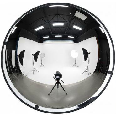 Manutan Expert - Kupolipeili 1/2 sisä 600 mm - Liikennepeili 360° näkökenttä - Akryyli