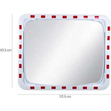 EUvex - Liikennepeili 80x100 cm - Suorakulmio - Akryyli - Sisä- ja ulkokäyttöön