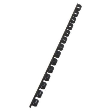 GBC - Muovikierre 12 mm A5 14R musta - 100 arkkia - PVC