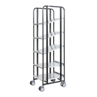Kongamek - Muunneltava keräilyvaunu 5 hyllyllä Small - 250 kg kapasiteetti 1850 mm korkea 4 kääntyvää pyörää (2 jarrulla)