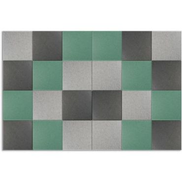 Smit visual - Seinäpaneelit akustiset yhdistelmäpakkaus 24 kpl petroolinvihreä