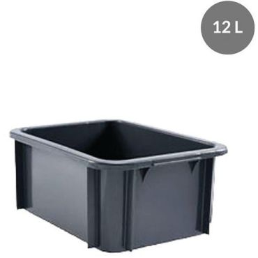 Gilac - Suorakulmainen säiliö 12 l - harmaa