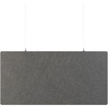 Smit Visual - Akustinen kattopaneeli - Tummanharmaa 120x60 cm - Äänenvaimennus PET-huopa