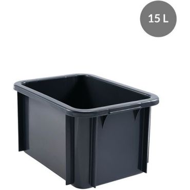 Gilac - Suorakaiteen muotoinen säiliö 15 l - harmaa