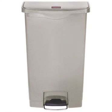Rubbermaid - Roskakori slim jim step on front step muovia 68 litraa beige