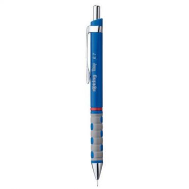 Rotring - Kuulakärkikynä tikky hb 0,7 mm - sininen runko - punainen rengas