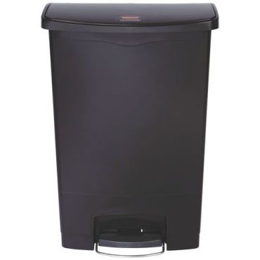 Rubbermaid - Roskakori Slim Jim Step On - 90 L - Muovi - Musta