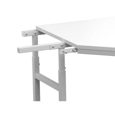 Treston - Kolmiopöytä TP 1100x1100mm - Säädettävä korkeus 650-900mm - 150kg kuormitus - Valkoinen