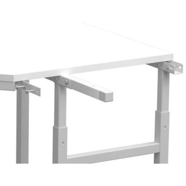 Treston - Kolmiopöytä TP 1100x1100mm - Säädettävä korkeus 650-900mm - 150kg kuormitus - Valkoinen