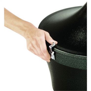 Rubbermaid - Tupakointiasema Aladdin - Musta - 16.1 L tuhka-astia - Alumiini - 98.4 cm