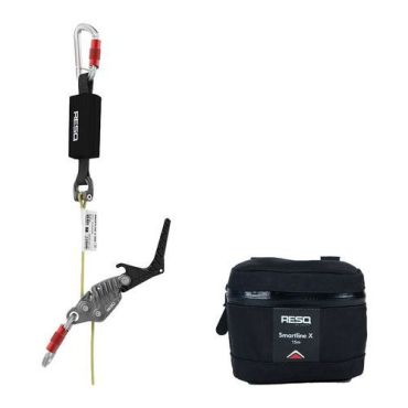 RESQ Smartline X - Evakuointivaruste 15 m - 5.5 mm kaapeli - 0.95 kg - Musta - EN 341 - CE-hyväksytty