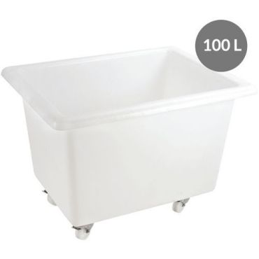 Gilac - Syvä säiliö 100 l - 4 kääntyvää pyörää joista 2 jarrullisia