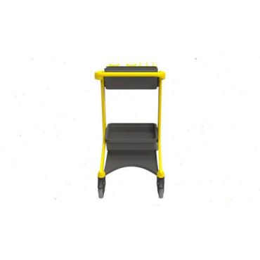 Vikan - Mobiilisiivousvaunu HyGo - Keltainen - 1030x530x780 mm - Tehokas ja ergonominen