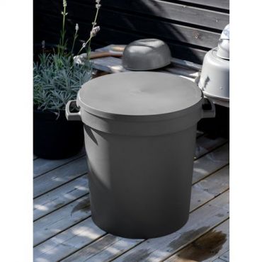 Orthex - Kansi tynnyriin kahvoilla 65 l tummanharmaa 5 kpl