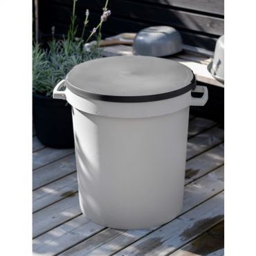 Orthex - Kansi tynnyriin kahvoilla 65 l tummanharmaa 5 kpl