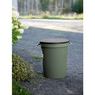 Orthex - Kansi tynnyriin kahvoilla 80 l tummanharmaa 4 kpl