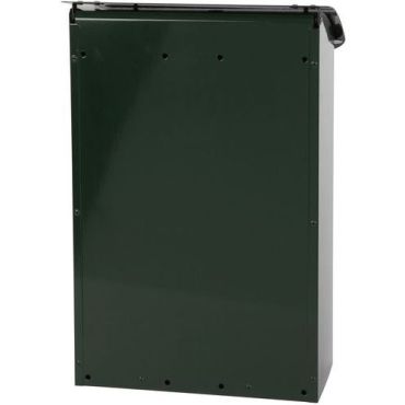 Vepabins - Postilaatikko 18L vihreä - Seinälle ripustettava metallia 42.5 cm korkea