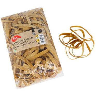 Kuminauha vakio 120 mm - 10 mm paksu - 1 kg - Kumi - Kierrätettävä pakkaus