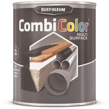 Rust-oleum - Monipuolinen maalipurkki 0,75 litraa mustaa satiinia
