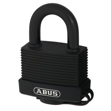 Abus - Riippulukko PVC 70 harmaa - 45mm - Massiivinen messinki teräskaari 2 avainta suojausluokka 5