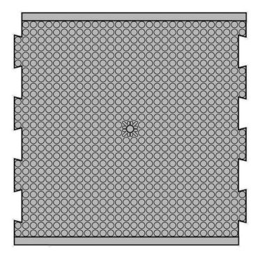 Sunnex - Modulaarinen seisontamatto keskiosa - 75 x 75 cm nitriili musta - Ergonominen keskipainoinen käyttö