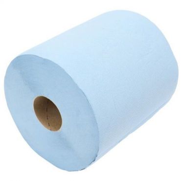 Ikatex - Paperipyyhe sininen 2-kerroksinen 500 arkkia (2 rullaa) - Tehokas puhdistus teollisuuteen