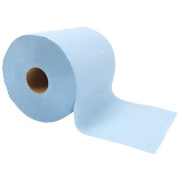 Ikatex - Paperipyyhe sininen 2-kerroksinen 500 arkkia (2 rullaa) - Tehokas puhdistus teollisuuteen