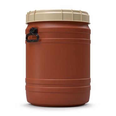 Curtec - Pinottava tynnyri 64L - Tummanpunainen - Suuri aukko - HACCP - Keittiöön