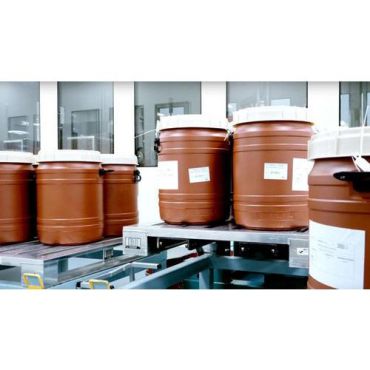 Curtec - Pinottava tynnyri 64L - Tummanpunainen - Suuri aukko - HACCP - Keittiöön