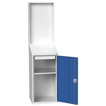 Bott - Konsultointipiste L:525xS:550xK:2000 mm rei'itetty paneeli 60 kg/hyllytaso RAL 7035