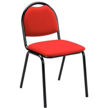 Nowy Styl - Tuoli Molly Punainen - Kangas 4 jalkaa Pinottava 45x40cm istuin