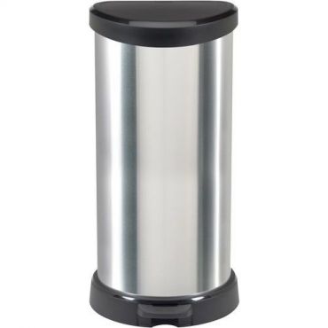 Curver - Decobin-poljinroskakori 40 l hopea/musta