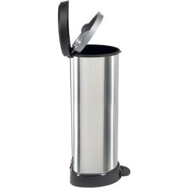 Curver - Decobin-poljinroskakori 40 l hopea/musta