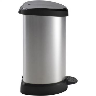 Curver - Decobin-poljinroskakori 20 l hopea/musta