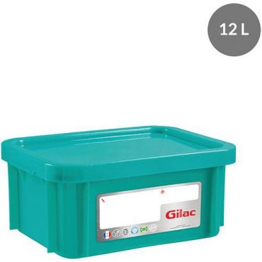 Gilac - Muovilaatikko kansi 395 mm 12 l vihreä