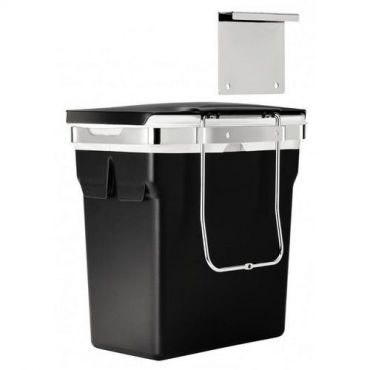Simplehuman - Roskakori kaappiin 10 litraa musta kromi