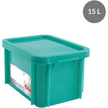 Gilac - Muovilaatikko kansi 395 mm 15 l vihreä