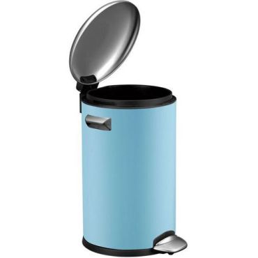 EKO - Roskakori polkimella Belle Deluxe 12L - Vaaleansininen teräs - Sisäkäyttöön