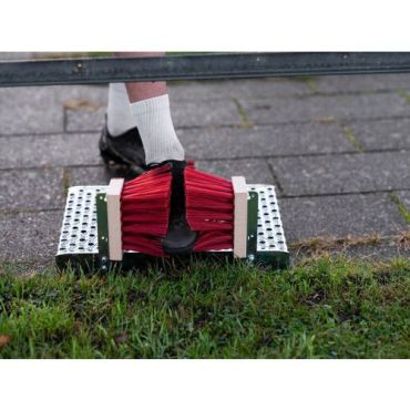 Vikan - Kenkäharja - Galvanoitu teräs puu & PVC-harjat - Hopea - 3 harjaa
