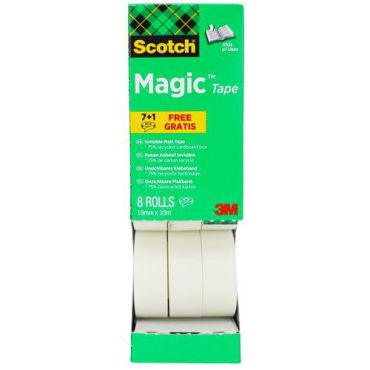 Scotch - Teippi Invisible Magic 33 m x 19 mm - Läpinäkyvä Voimakas tartunta