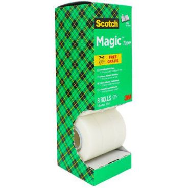 Scotch - Teippi Invisible Magic 33 m x 19 mm - Läpinäkyvä Voimakas tartunta
